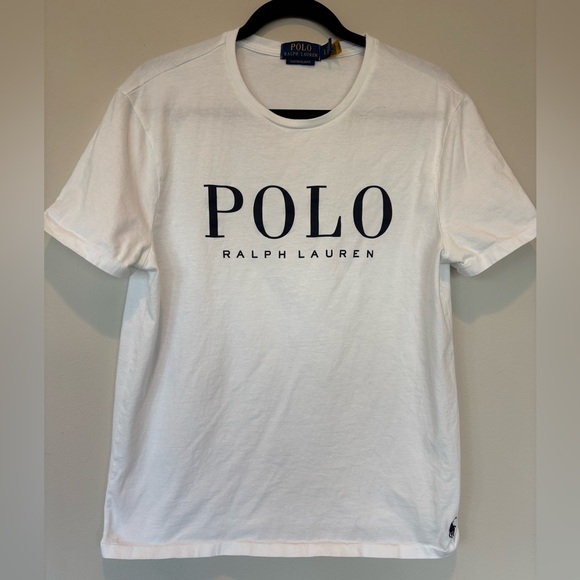 Ralph Lauren Other - Ralph Lauren White Short Sleeve Tee with Navy POLO Logo 221